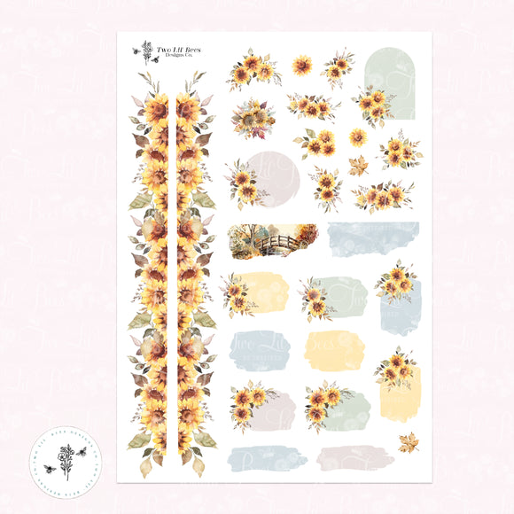 Sunflower Daze -  Floral Trims & Shapes